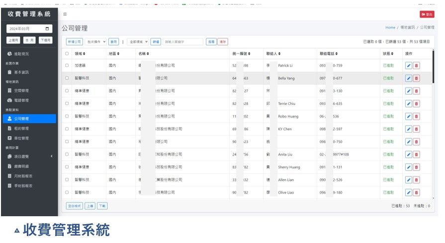 南部科技創業基地收費管理系統 - 圖片 1